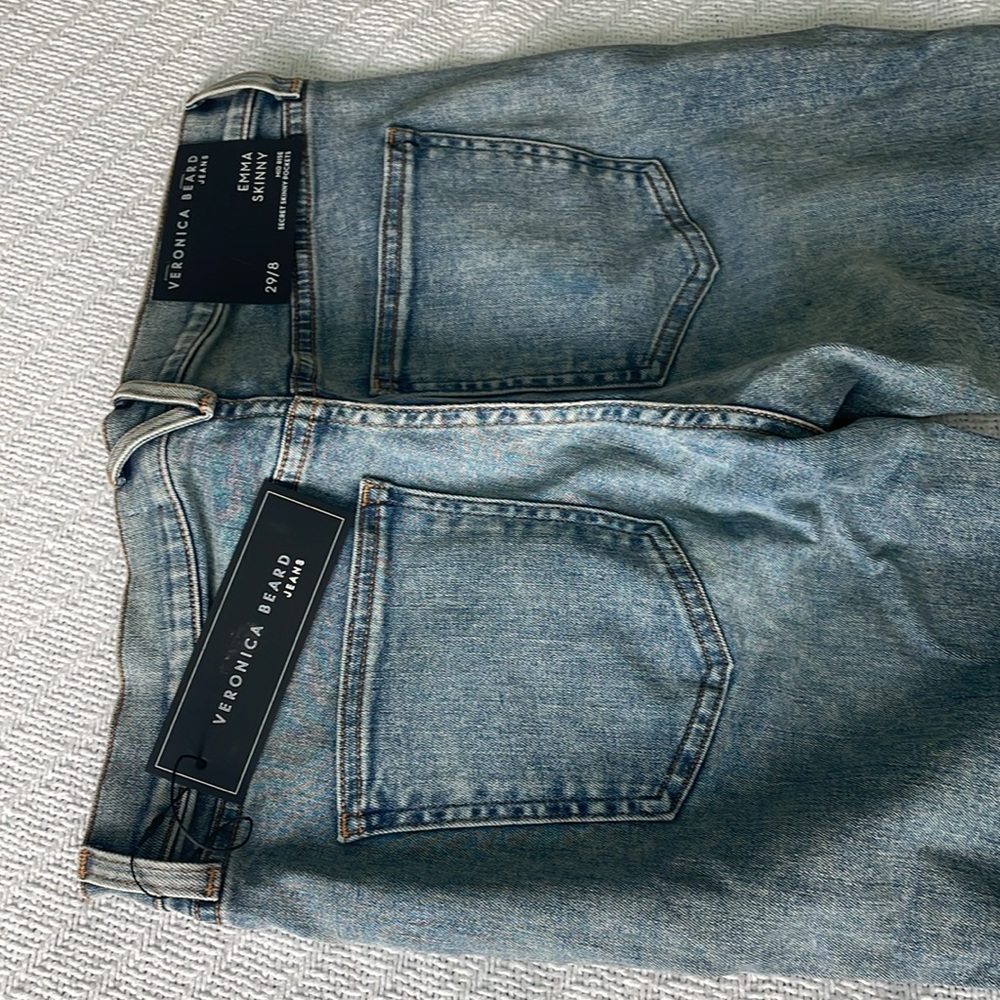 Veronica Beard midrise Emma Skinny Jeans- 29/8 NEW!!